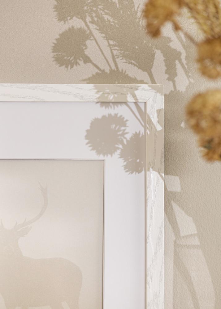 Marco Stilren Blanco Roble 40x50 cm - Paspartús Blanco 12x15 inches