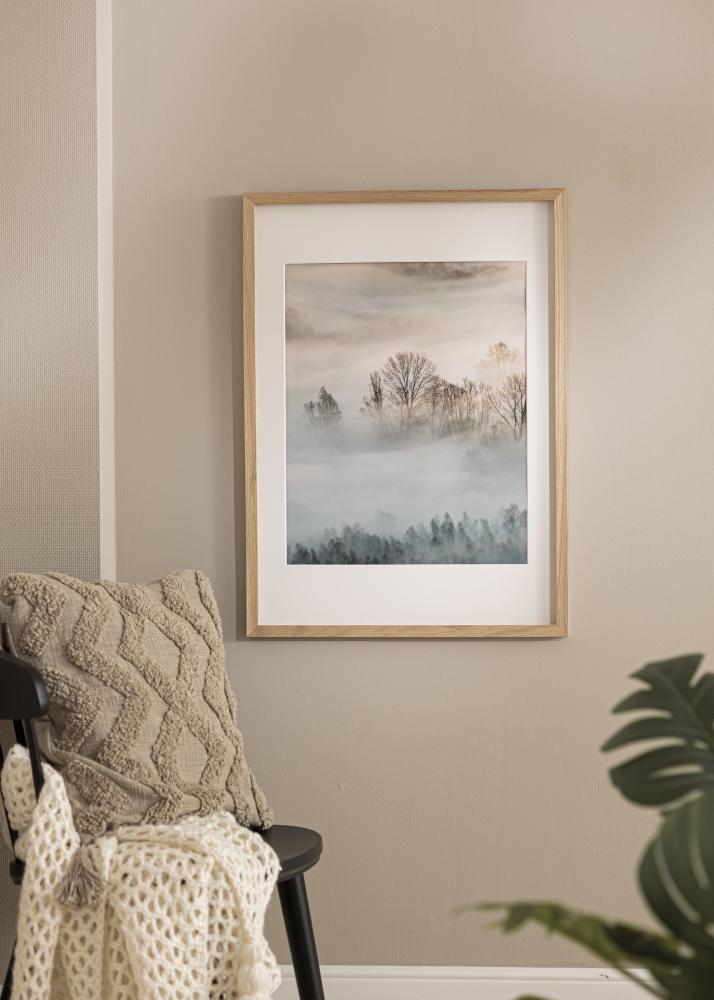 Marco Amanda Caja Vidrio acrílico Roble 21x30 cm