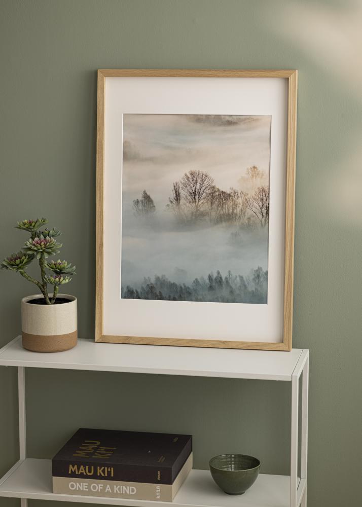 Marco Amanda Caja Vidrio acrílico Roble 21x30 cm