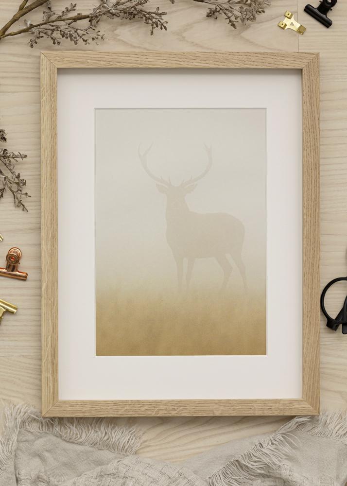 Marco Amanda Caja Vidrio acrílico Roble 21x30 cm