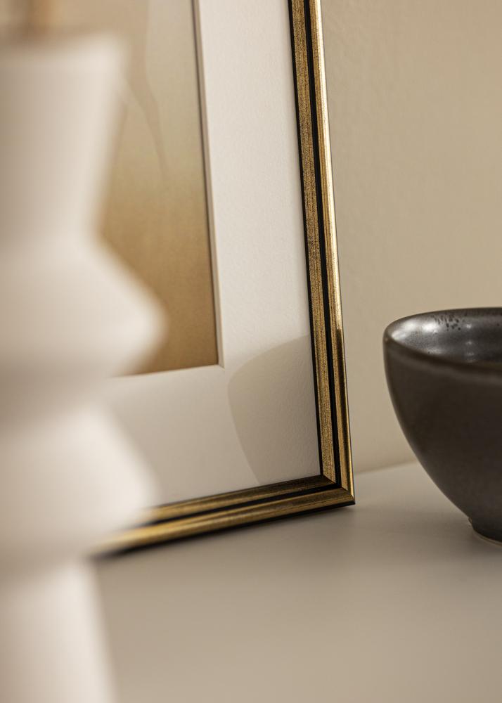 Marco Horndal Vidrio acrílico Dorado 7x10 cm