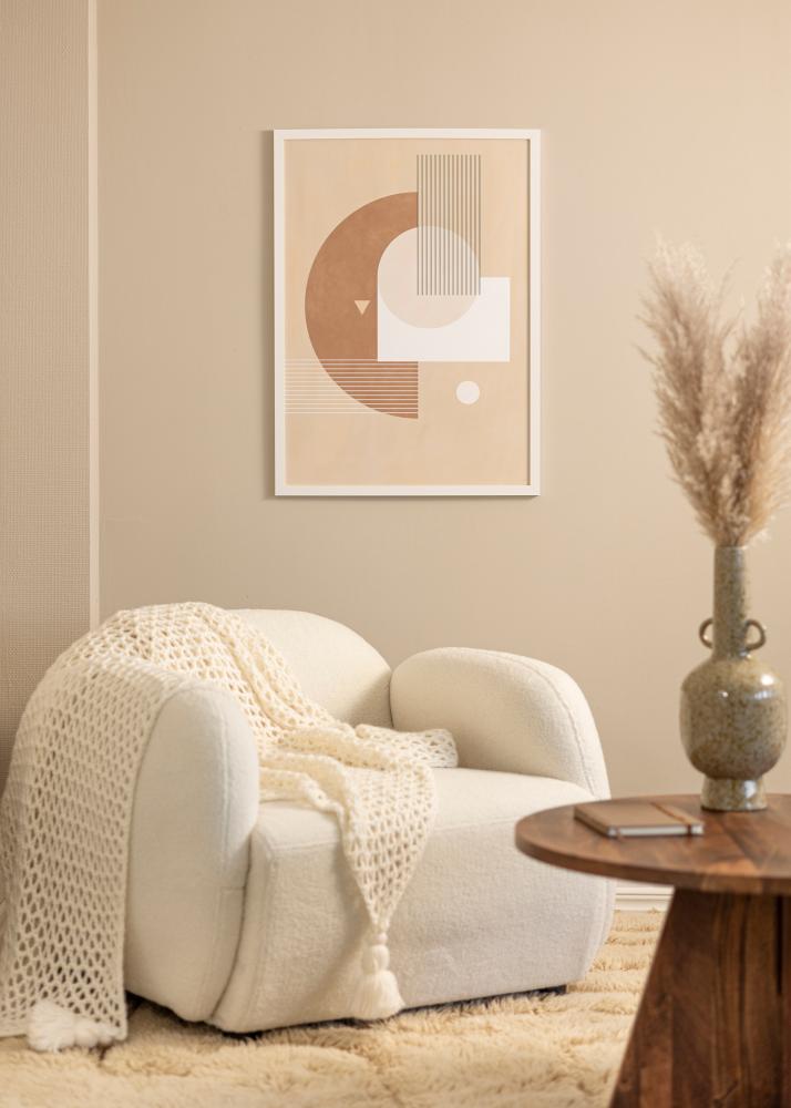 Marco BGA Classic Blanco 50x100 cm - Paspartús Blanco 40x90 cm