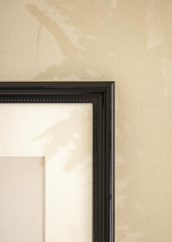 Marco Gala Negro 13x18 cm - Paspartús Blanco B7 88x125 mm