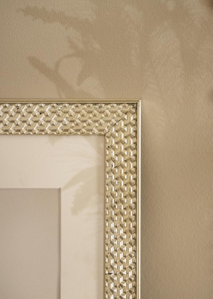 Marco Grace Plata 30x40 cm - Paspartús Blanco 22x32 cm