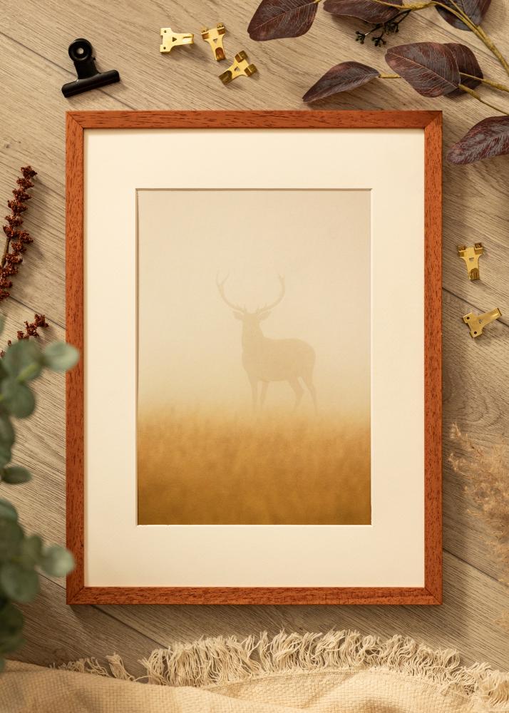 Marco Ares Cereza 50x70 cm - Paspartús Blanco 16x23 inches