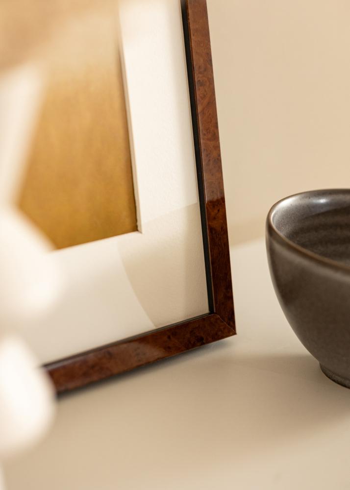 Marco Ares nuez 20x25 cm - Paspartús Blanco 15x20 cm