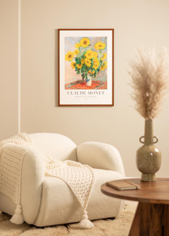 Marco Ares nuez 20x25 cm - Paspartús Blanco 15x20 cm