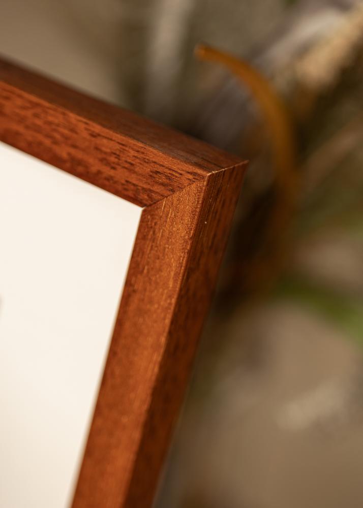 Marco Hermes Cereza 20x28 cm - Paspartús Blanco 10x18 cm