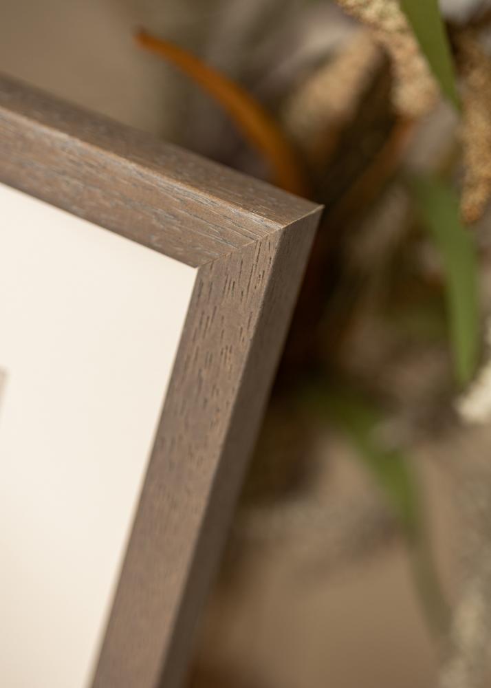 Marco Hermes Gris 60x60 cm - Paspartús Blanco 50x50 cm