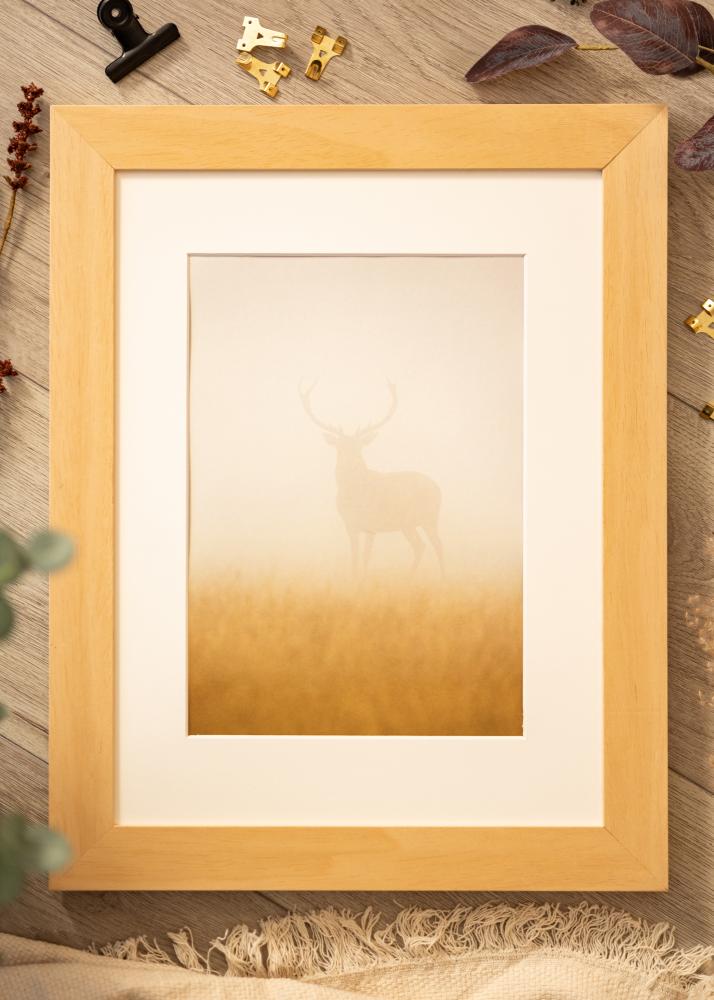 Marco Juno Madera 40x50 cm - Paspartús Blanco 30x38 cm