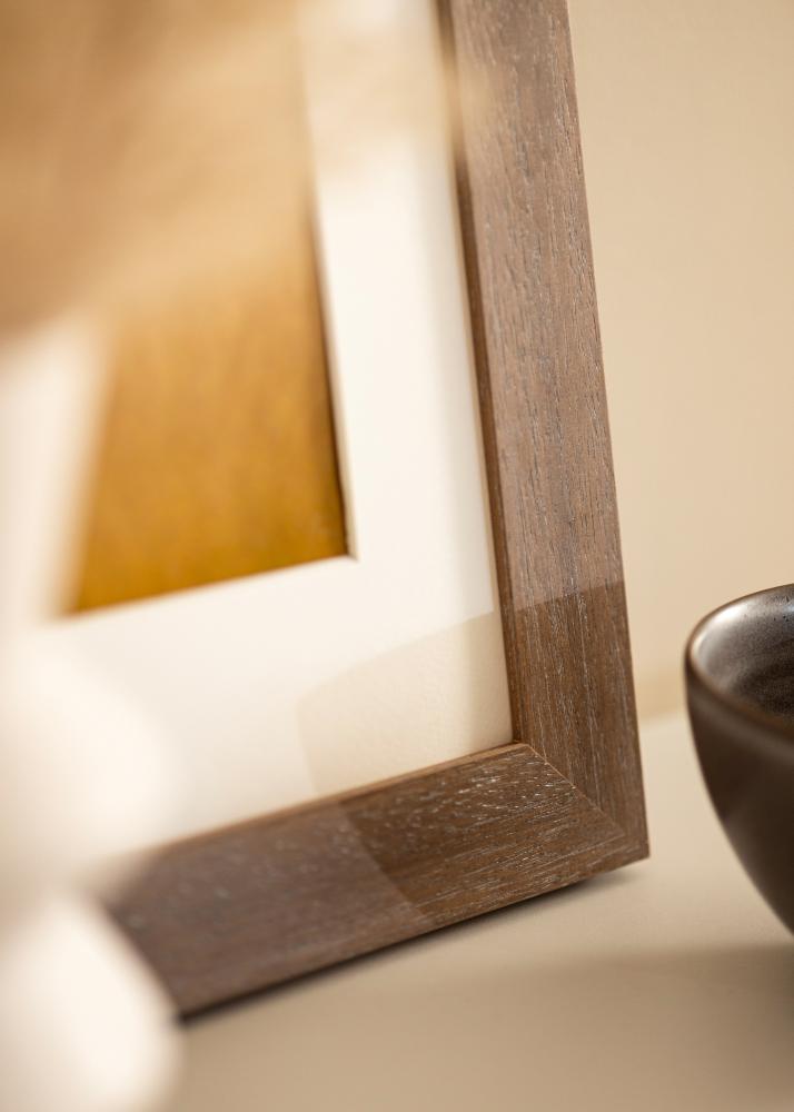 Marco Juno Gris 40x50 cm - Paspartús Blanco 11x15 inches