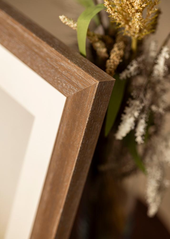 Marco Juno Gris 40x50 cm - Paspartús Blanco 11x15 inches