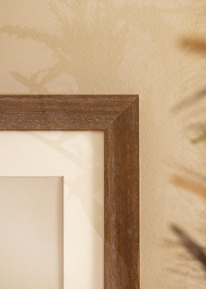 Marco Juno Gris 40x50 cm - Paspartús Blanco 11x15 inches