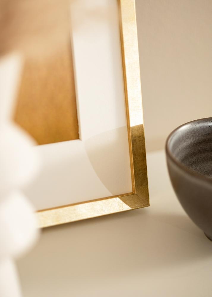 Marco Ares Oro 50x60 cm - Paspartús Blanco 16x20 inches