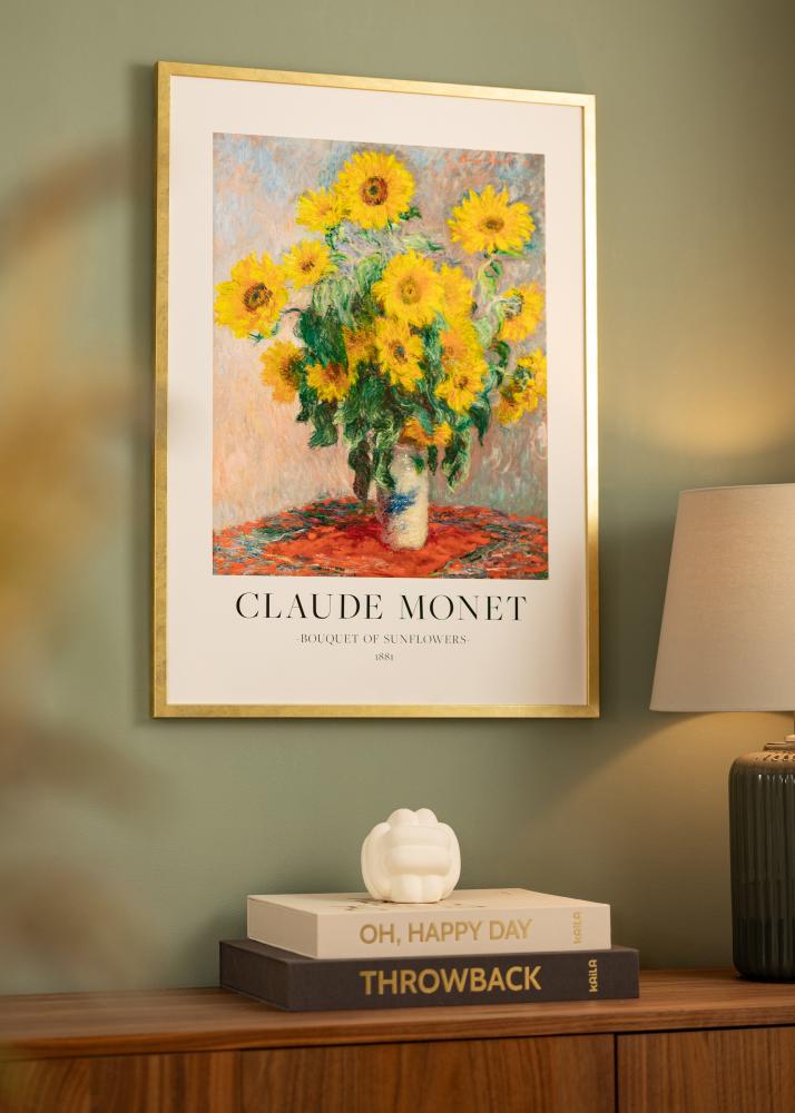 Marco Ares Oro 50x60 cm - Paspartús Blanco 16x20 inches