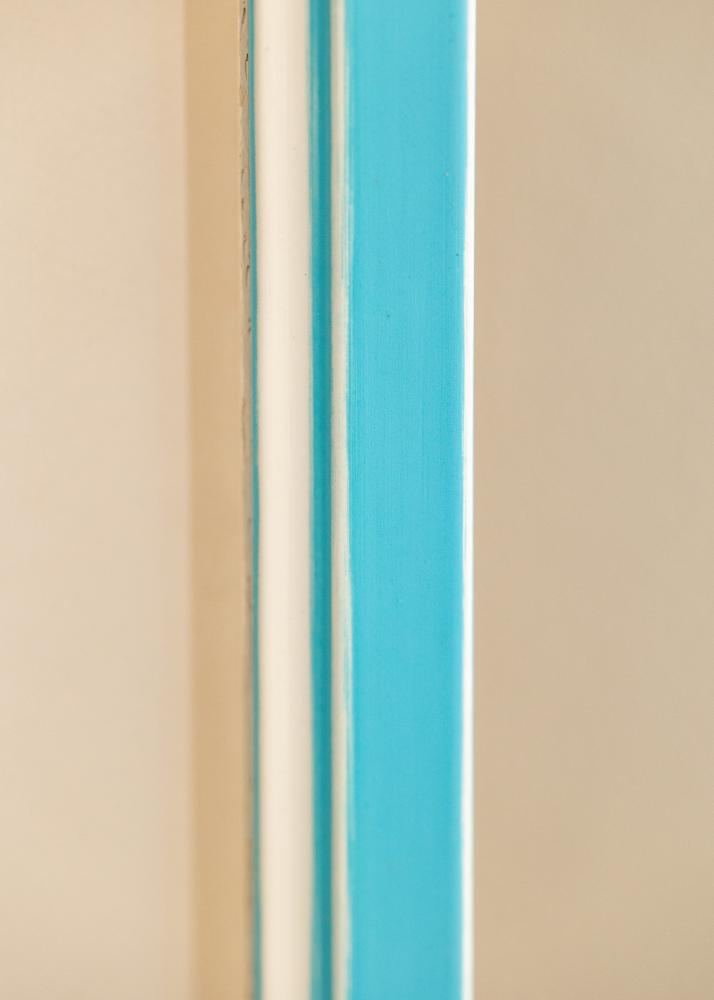 Marco Diana Azul Claro 24x30 cm - Paspartús Blanco 6x8 inches