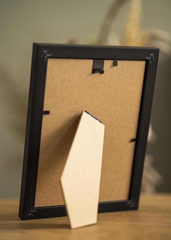 Marco Gala Negro 13x18 cm - Paspartús Blanco B7 88x125 mm