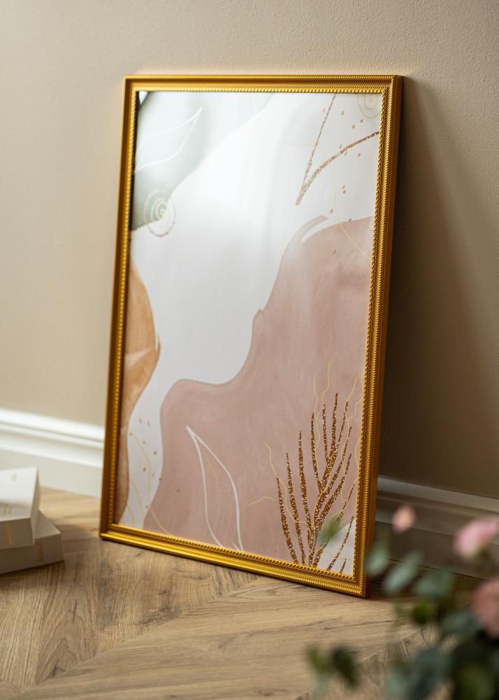 Marco Lattice Oro 50x70 cm - Paspartús Blanco 16x24 inches