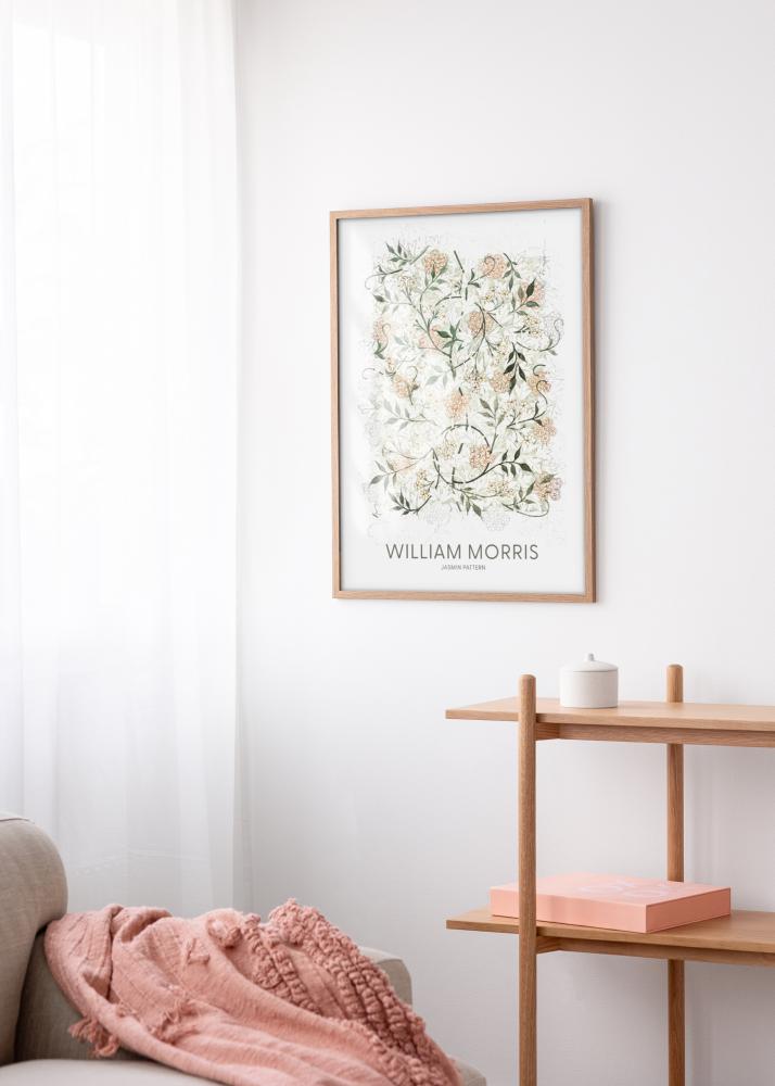 Marco Modern Teak 70x100 cm - Paspartús Blanco 59,4x84 cm