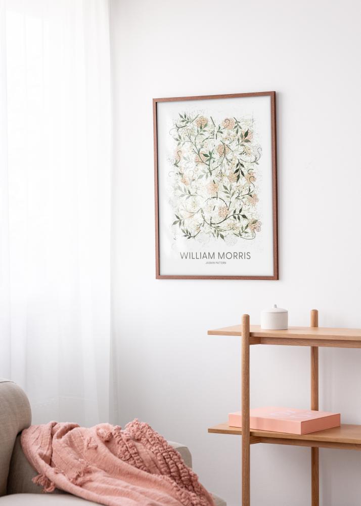 Marco Modern caliente marrón 40x50 cm - Paspartús Blanco 30x40 cm