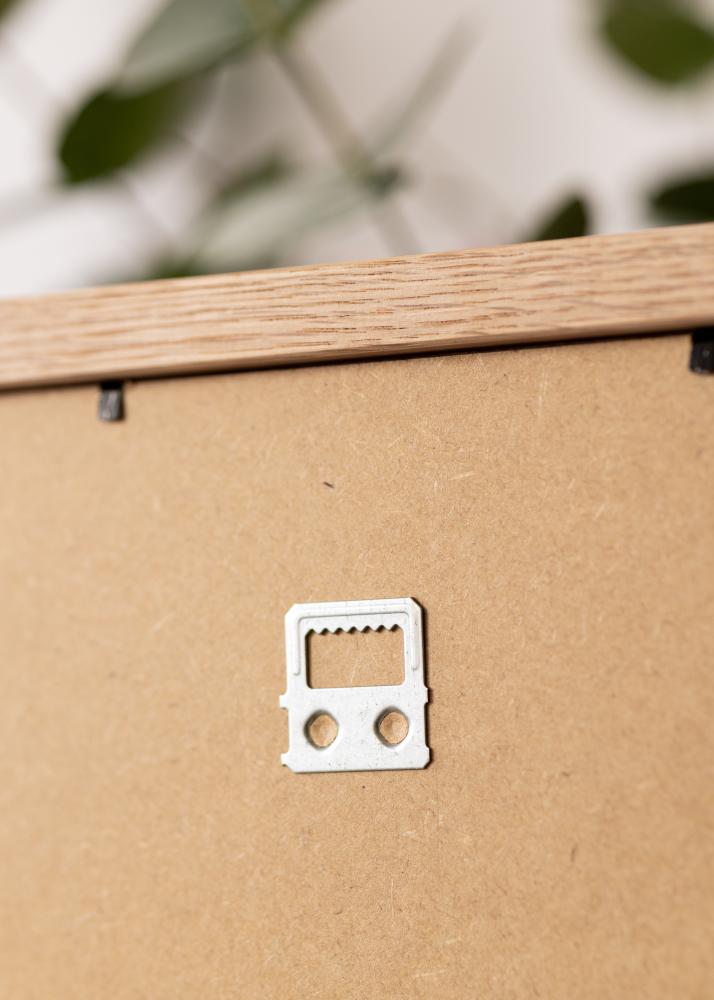 Marco Tidlös Macizo Roble 40x50 cm - Passepartout Blanco 29,7x42 cm