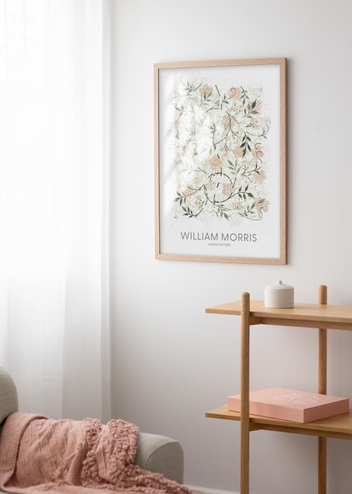 Marco Tidlös Macizo Roble 40x50 cm - Passepartout Blanco 29,7x42 cm