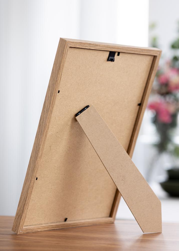 Marco Modern Teak 20x30 cm - Paspartús Blanco 10x21 cm