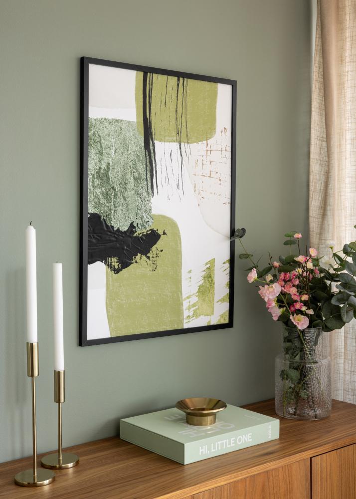 Marco Trendy Vidrio acrílico Negro 50x70 cm