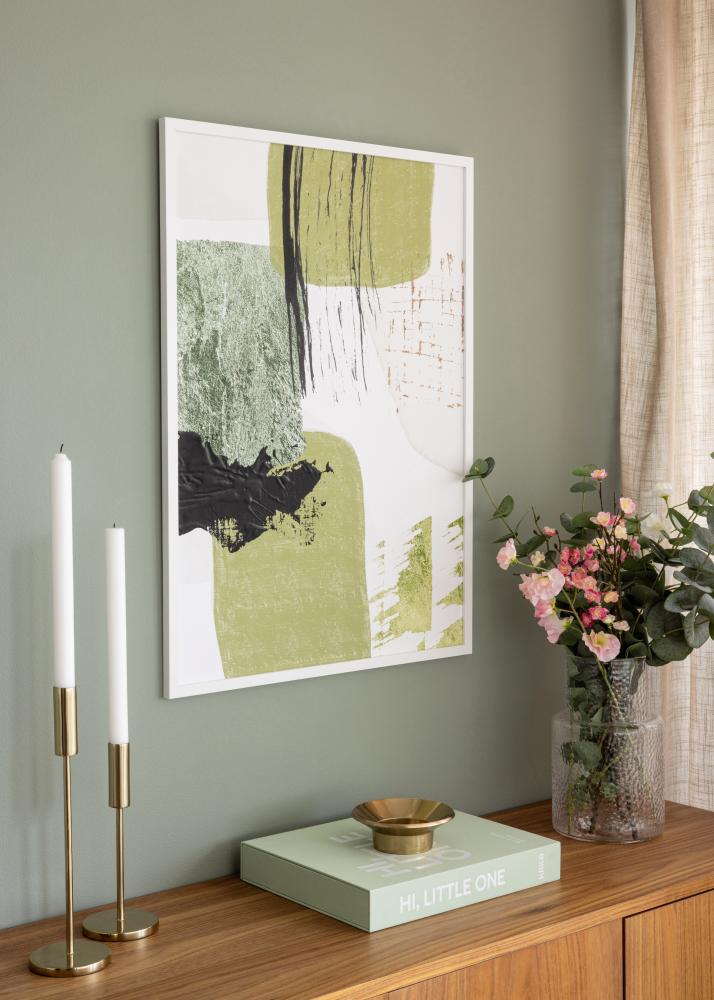 Marco Trendy Vidrio acrílico Blanco 40x60 cm