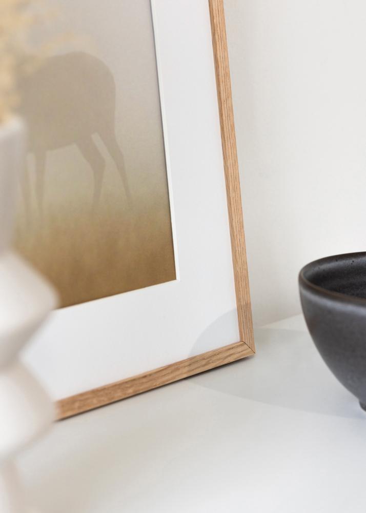 Marco Roble fino Vidrio acrílico 30x40 cm