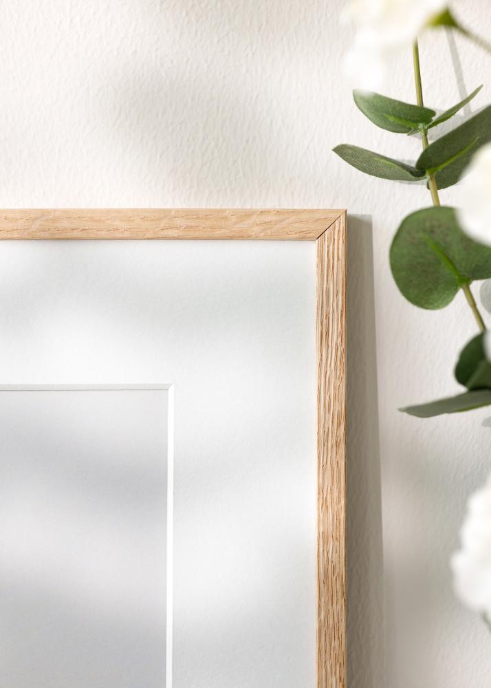 Marco Roble fino Vidrio acrílico 30x40 cm