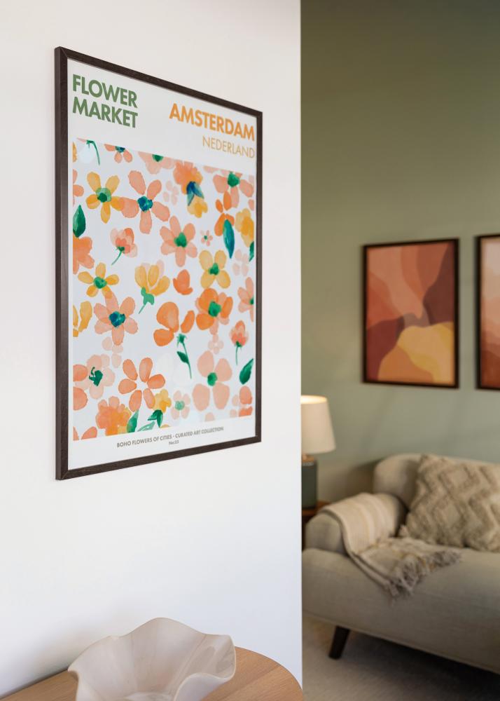 Marco Trendy Vidrio acrílico Castaño 30x30 cm