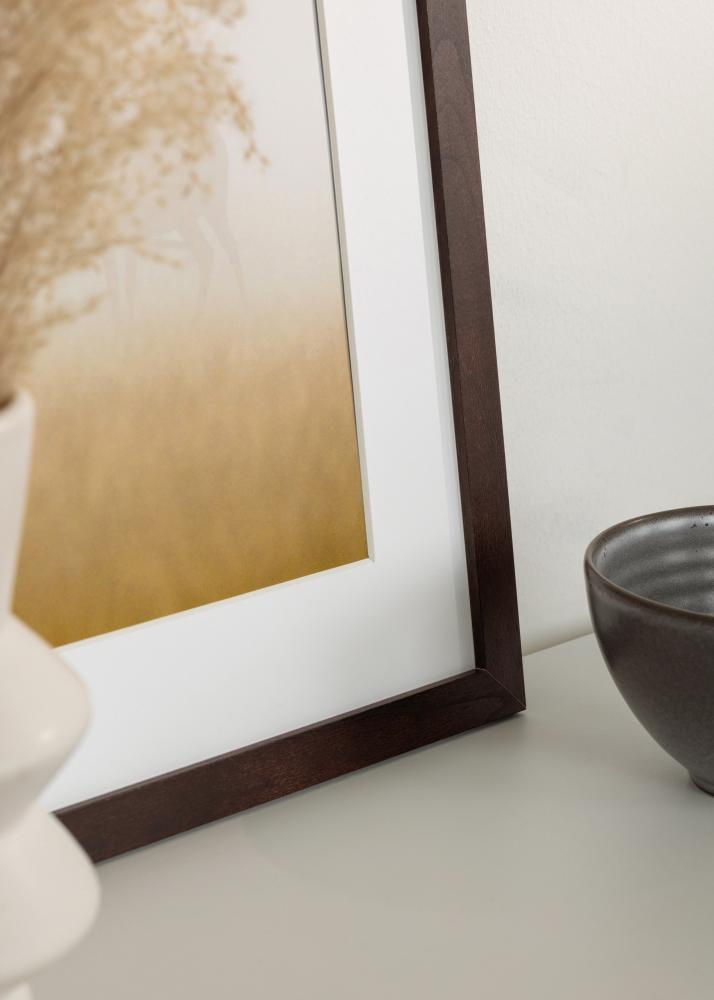 Marco BGA Classic Vidrio acrílico Castaño 20x20 cm