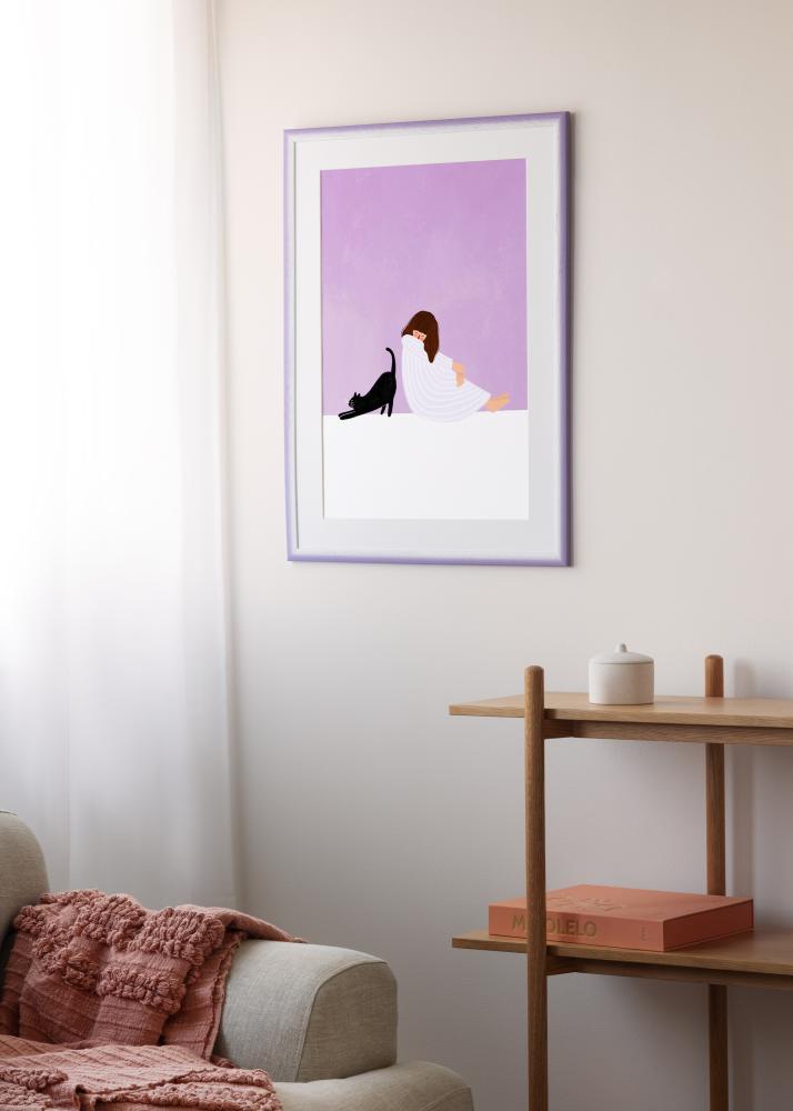 Marco Cornwall Vidrio acrílico lila claro 40x50 cm