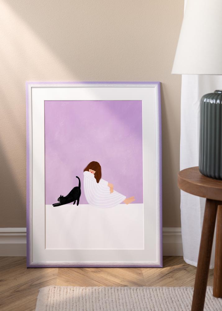 Marco Cornwall Vidrio acrílico lila claro 40x50 cm