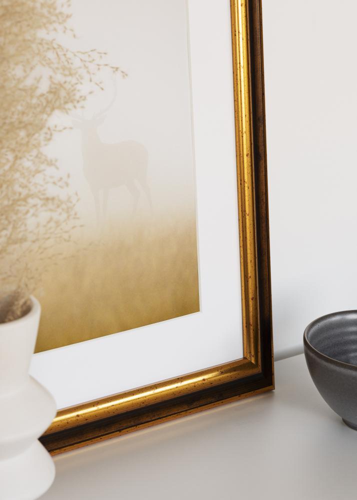 Marco Aberystwyth Vidrio acrílico Oro 21x29,7 cm (A4)