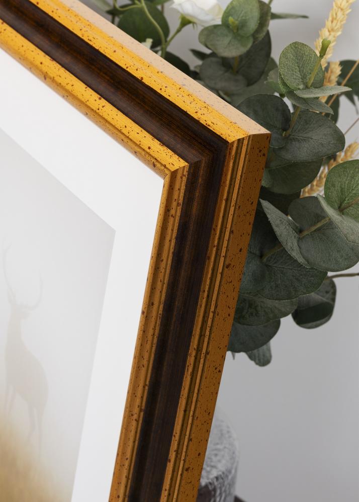 Marco Aberystwyth Vidrio acrílico Oro 21x29,7 cm (A4)