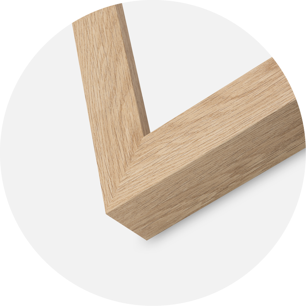 Marco Wells Vidrio acrílico Roble 40x40 cm