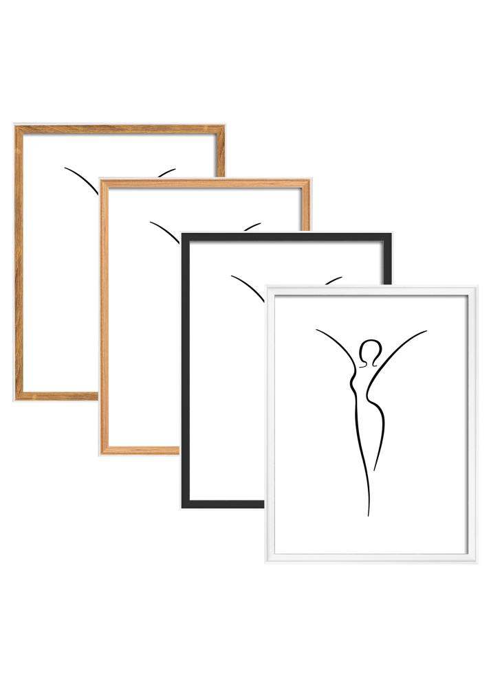 Marco Silhouette Negro 40x50 cm