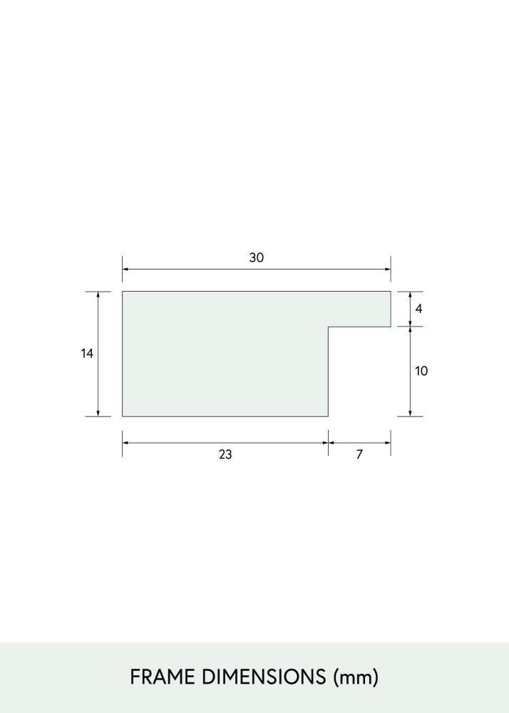 BGA Select Wide Vidrio acrílico Roble 60x80 cm