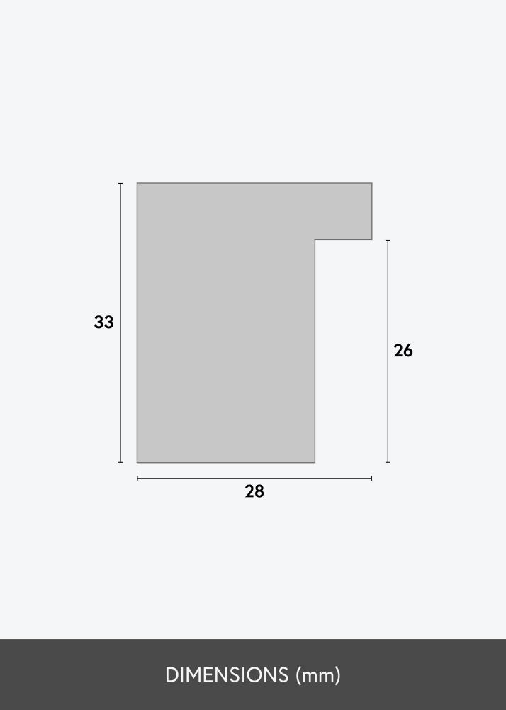 Marco Cotswold Vidrio acrílico marfil 60x80 cm