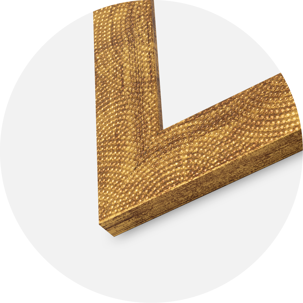 Marco Linea Vidrio acrílico Oro 21x29,7 cm (A4)