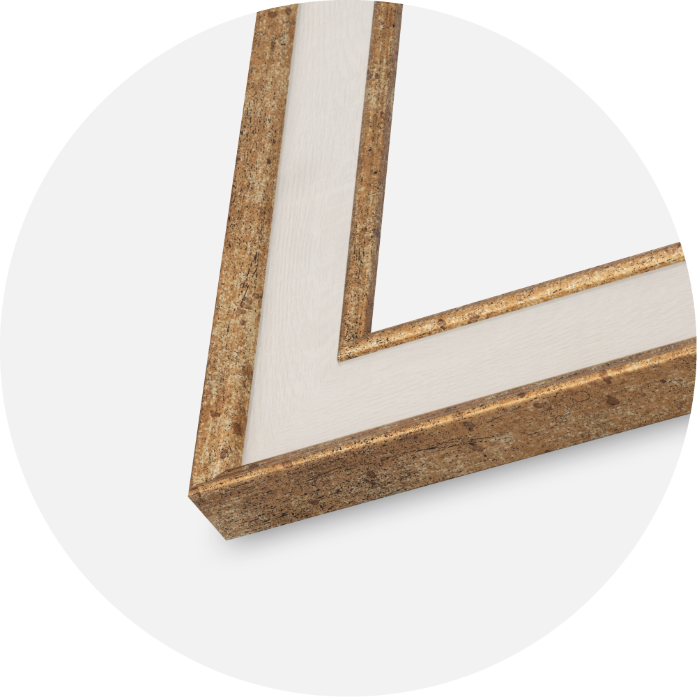 Marco Dolly Vidrio acrílico Oro 21x29,7 cm (A4)