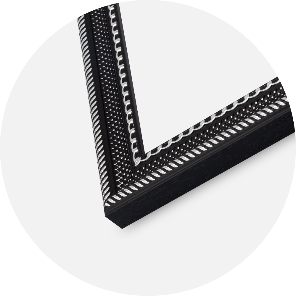 Marco Trellis Vidrio acrílico Negro 21x29,7 cm (A4)