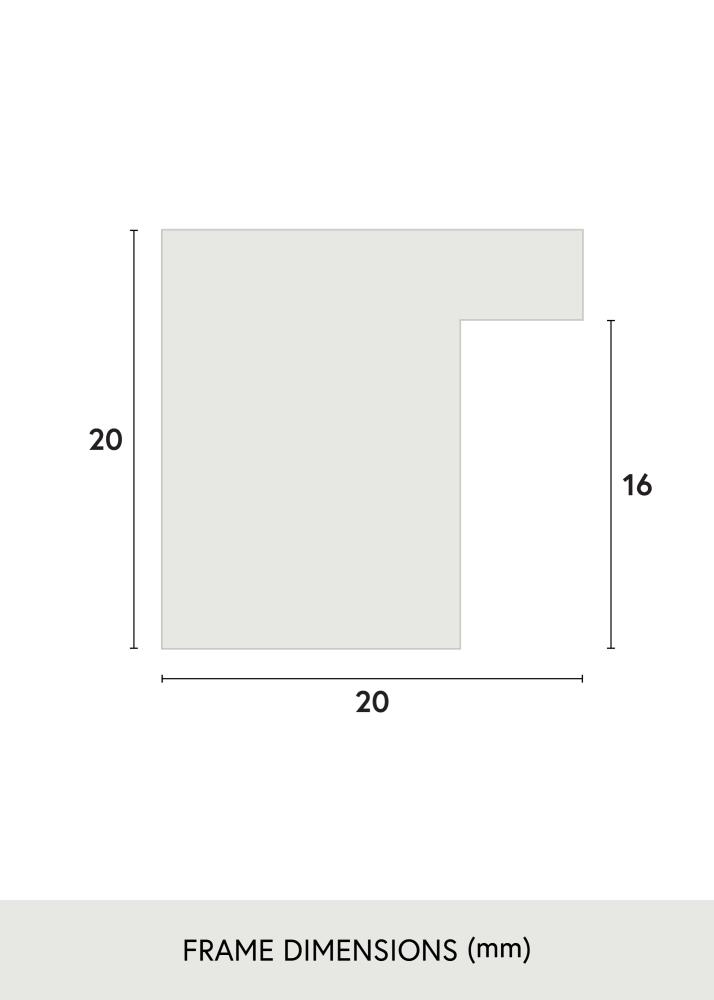 Marco Salisbury Vidrio acrílico Roble 30x40 cm