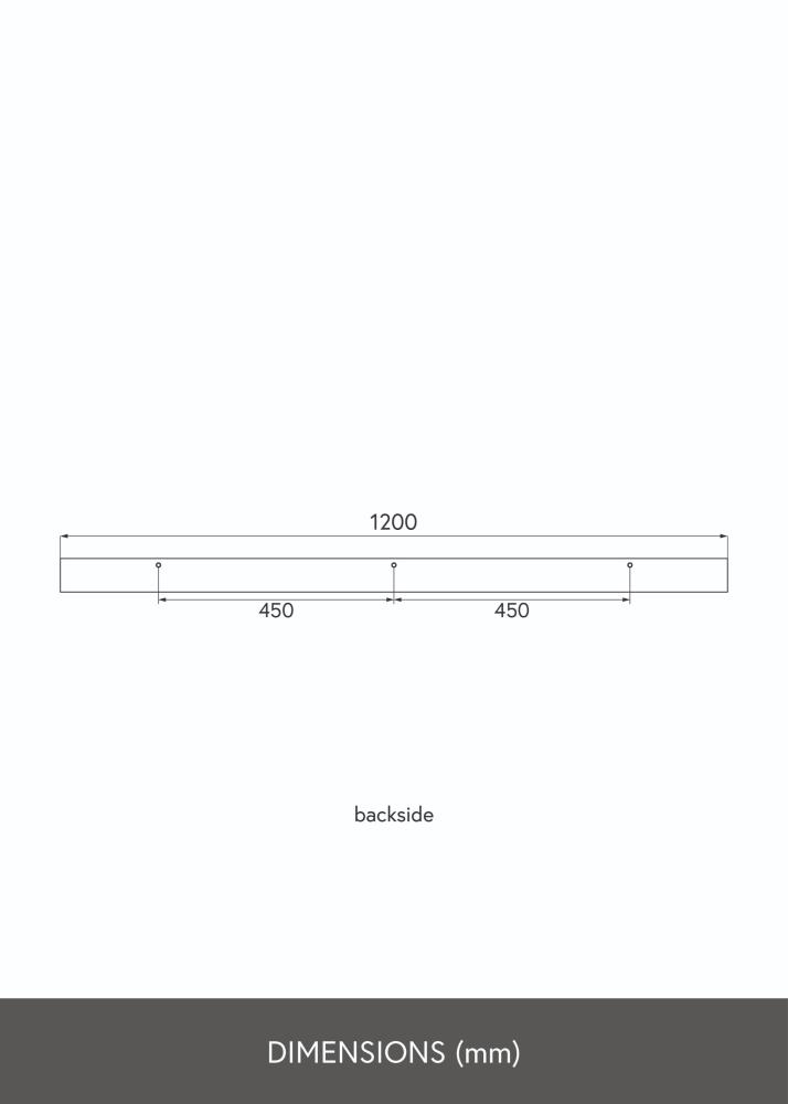 KAILA Estante para Cuadros Blanco 120 cm