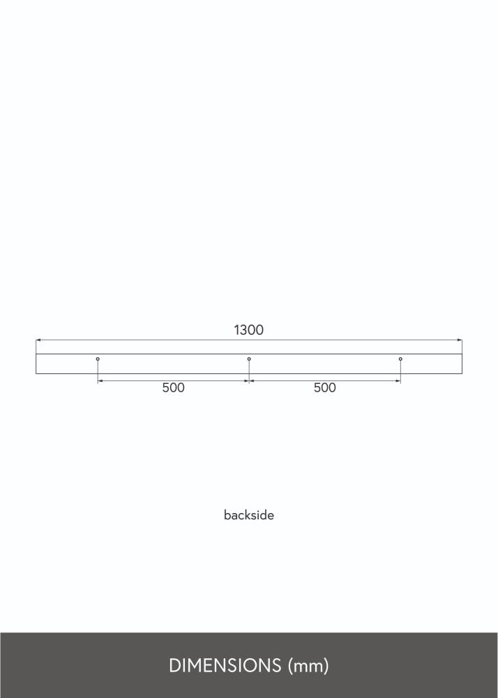 KAILA Estante para cuadros Blanco 130 cm