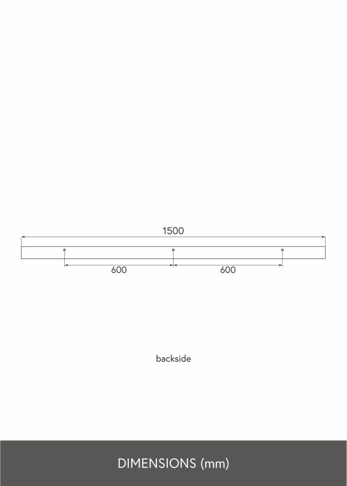 KAILA Estante para cuadros Roble 150 cm