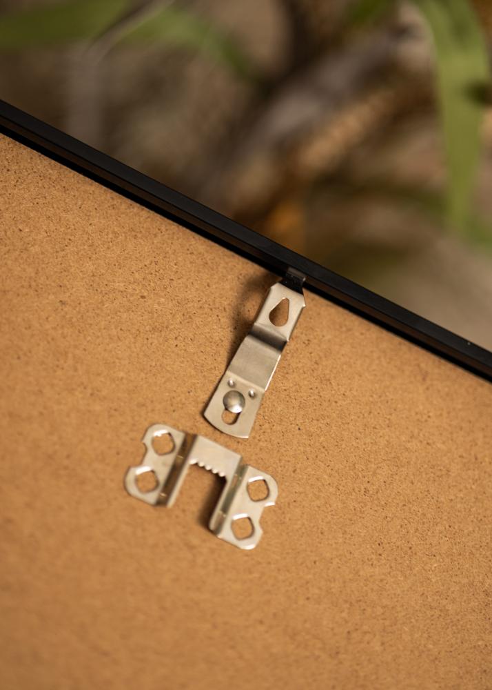 AluminiumMarco Vidrio acrílico Negro 50x60 cm