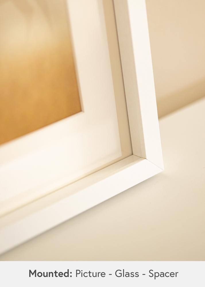 BGA Marco Caja Blanco 50x70 cm - Paspartús Blanco 40x60 cm